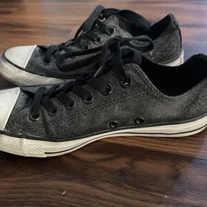 Black Sparkle Converse